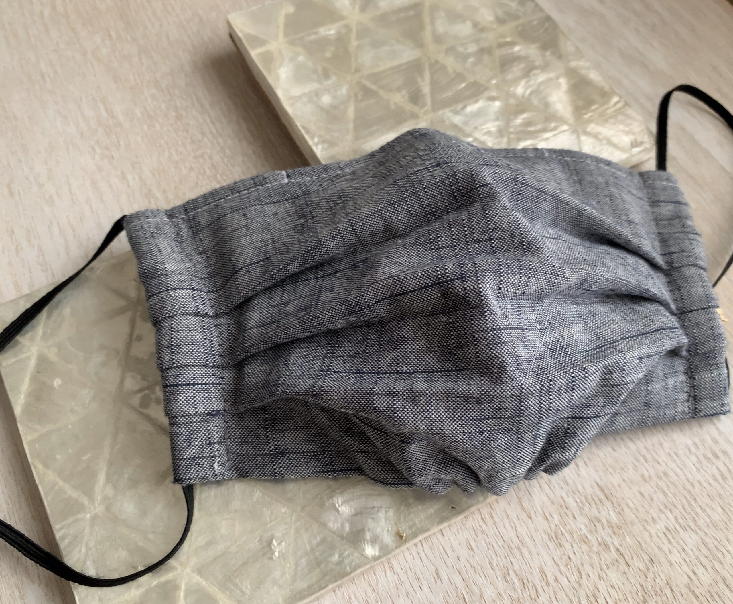 マスクの実証実験中