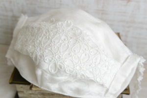 薔薇地紋　レースのマスク