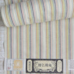 片貝木綿の反物、自力で水通し